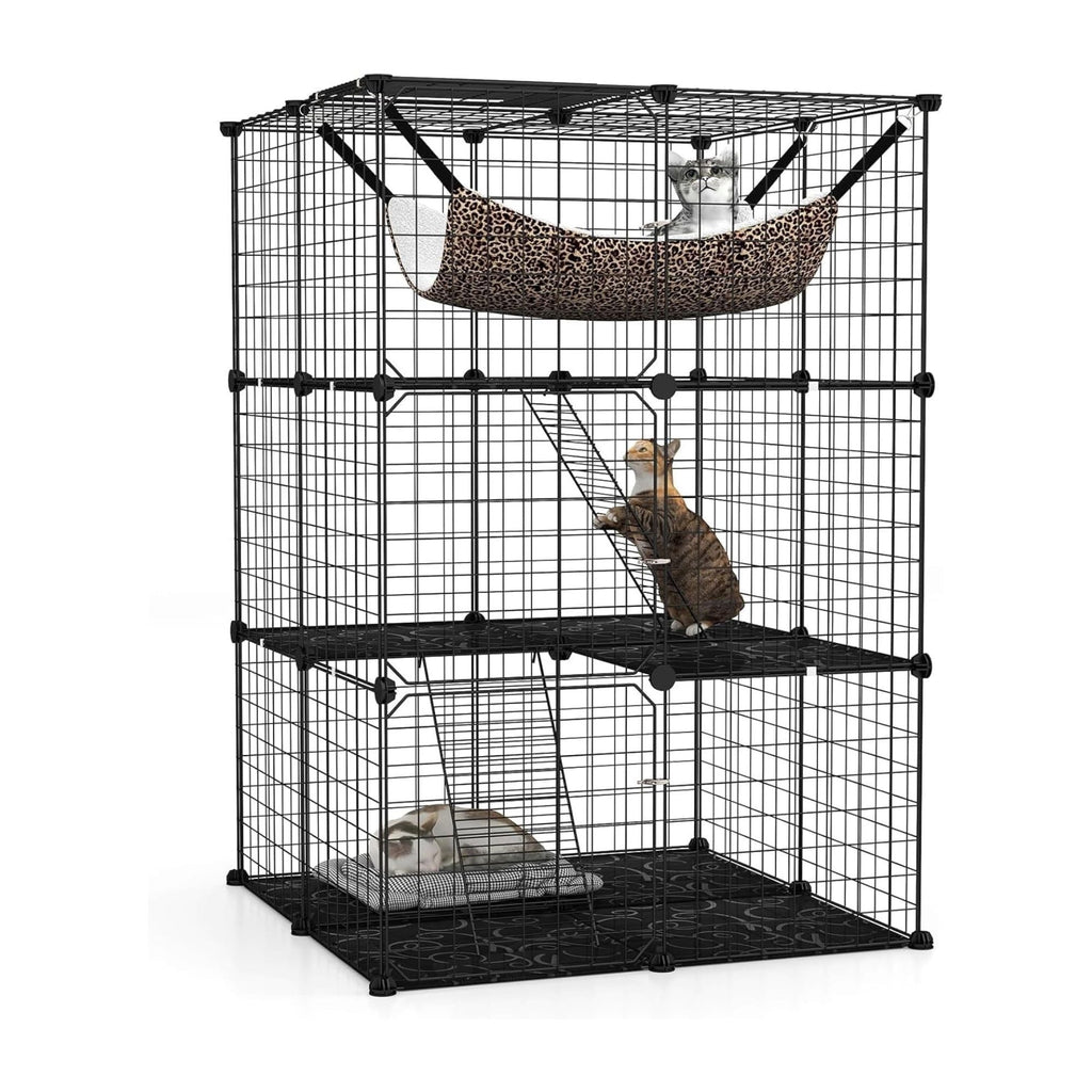3 Tier Pet Playpen Large Cat Cage Diy Enclosure