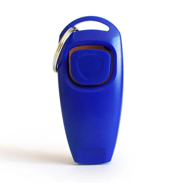 2 In 1 Pet Dog Training Clickers Pet Puppy Kitty Training Whistles Key Ring and Wrist Strap Pet Dog Trainings Behavior Tools