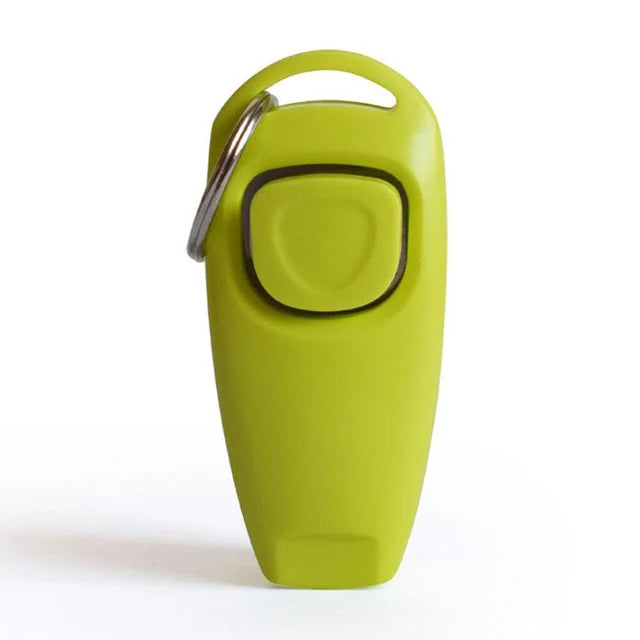 2 In 1 Pet Dog Training Clickers Pet Puppy Kitty Training Whistles Key Ring and Wrist Strap Pet Dog Trainings Behavior Tools