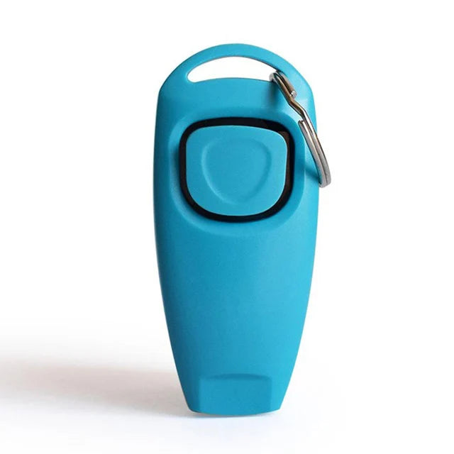 2 In 1 Pet Dog Training Clickers Pet Puppy Kitty Training Whistles Key Ring and Wrist Strap Pet Dog Trainings Behavior Tools