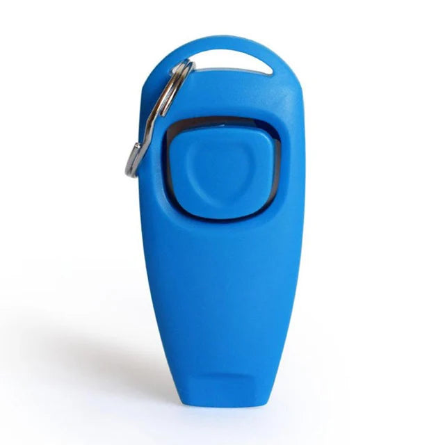 2 In 1 Pet Dog Training Clickers Pet Puppy Kitty Training Whistles Key Ring and Wrist Strap Pet Dog Trainings Behavior Tools