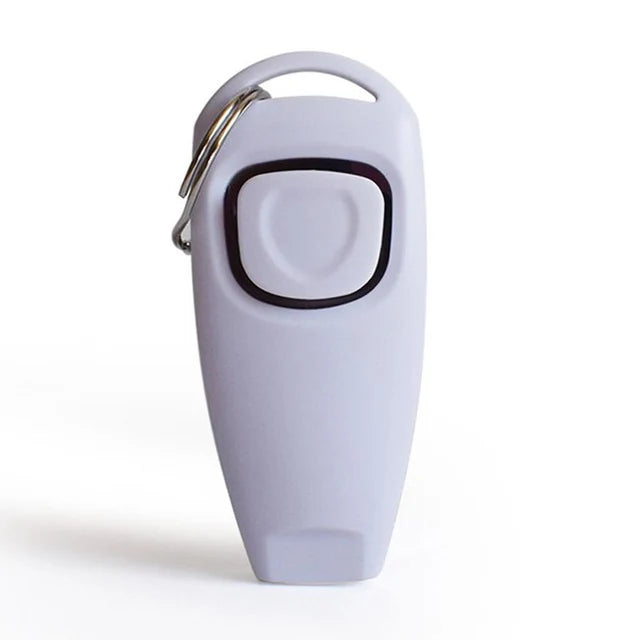 2 In 1 Pet Dog Training Clickers Pet Puppy Kitty Training Whistles Key Ring and Wrist Strap Pet Dog Trainings Behavior Tools
