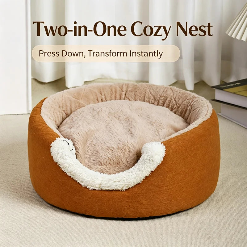 Dog Bed for Sleeping, Four‑Season Universal Pet Mat with Removable Washable Cover, Bite‑Resistant Cat Bed Cushion, Self‑Play Int