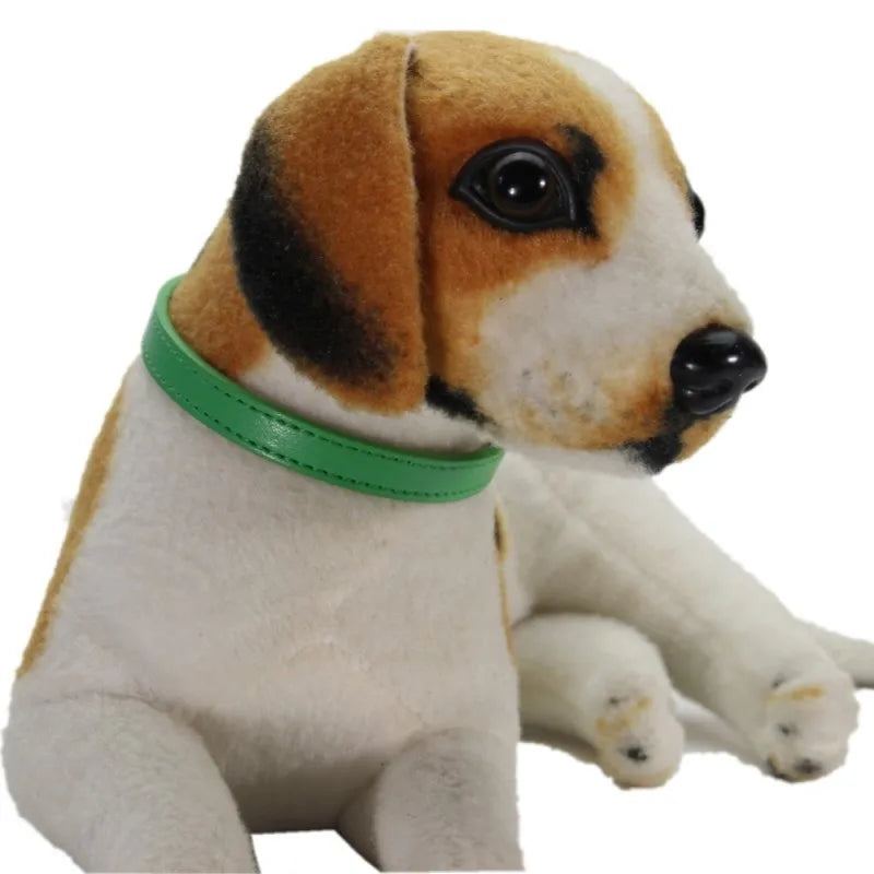 PU Leather Pet Collar for Cats & Dogs Adjustable Outdoor Walking Neck Collar Comfortable Non-restrictive Quick On & Off