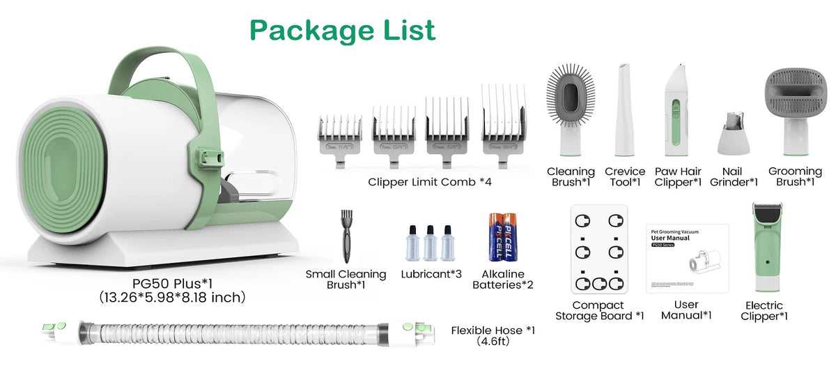 Pet Grooming Kits Cat Hair Remover Brush Comb Dog Nail Clipper Grinder Tool for Pet Cleaning Grooming Products