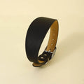 Wide Leather Dog Collar for Small Medium Large Dogs, Greyhound Deerhound Lurcher Whippet Dachshund Collar Pet Accessories