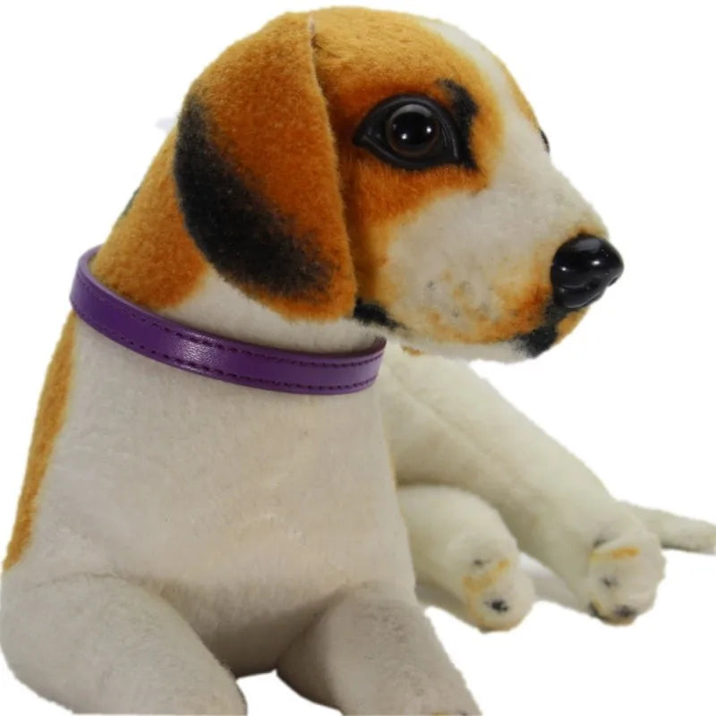 PU Leather Pet Collar for Cats & Dogs Adjustable Outdoor Walking Neck Collar Comfortable Non-restrictive Quick On & Off