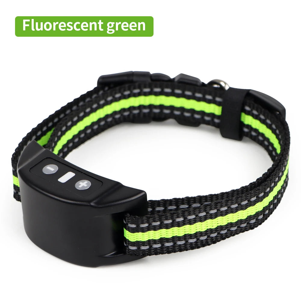 Pet Dog Training Collars Auto Anti-Bark Collar USB Rechargeable 7 Intensities Safety Static Shock Humane Sound Sensor