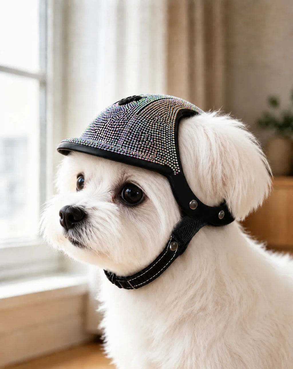 Pet Safety Helmet for Dogs Cats, Hard‑Shell Small Pet Riding Helmet, Protective Cap for Bicycle Motorcycle Outdoor Travel, Comfo