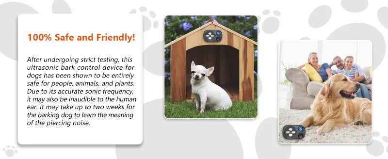 Pet Ultrasonic Anti-barking Device Supplies Charging Anti-disturbance Safety Training Indoor Outdoor Accessories Pet Products