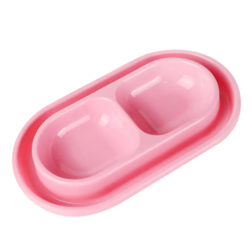 Pet Feeding Double Bowls Plastic Anti Ants Food Water Feeder For Dogs Cats Puppy Automatic Dog Feeder Dispenser Karate for Ants
