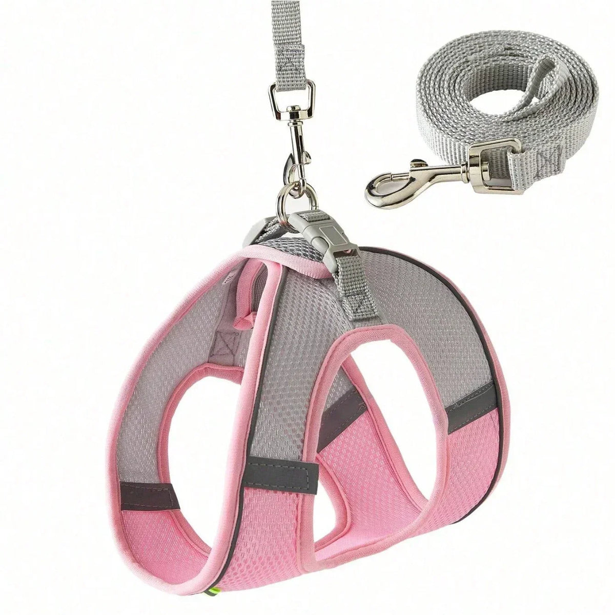 Adjustable Pet Harness and Leash Set for Small Dogs Cats Breathable Soft Mesh Vest Harness Puppy Pug Bulldog Walking Accessories