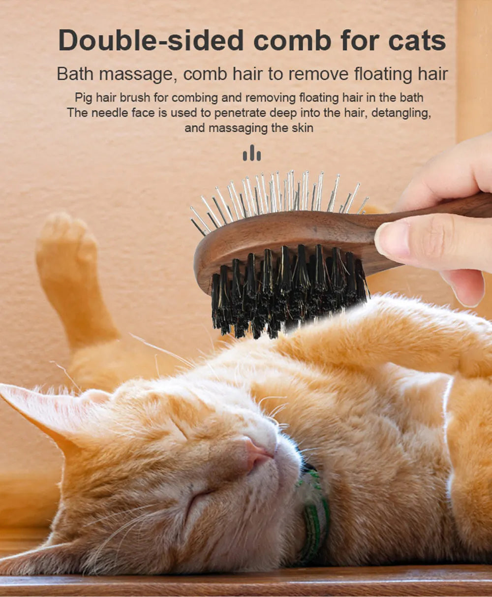 Pet Grooming Kit For Cats & Dogs Includes Detangling Comb Nail Clipper Brush Deshedding Comb Flea Comb Cat Grooming Bucket