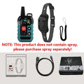 Pet Remote Spray Training Collar Tone Vibration 6 Levels Adjustable Anti-Barking Professional Humanistic Trainer(No Refill Gas)