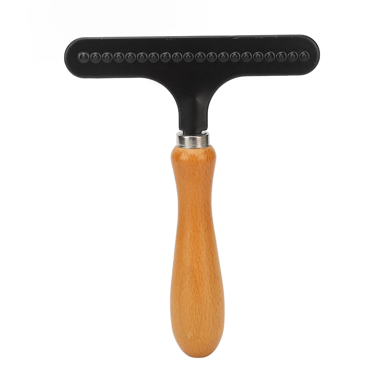 Pet Grooming Brush Pet Brush Handheld Cat Grooming Rake Wooden Handle Pet Hair Deshedding Detangling Brush for Cats Dogs