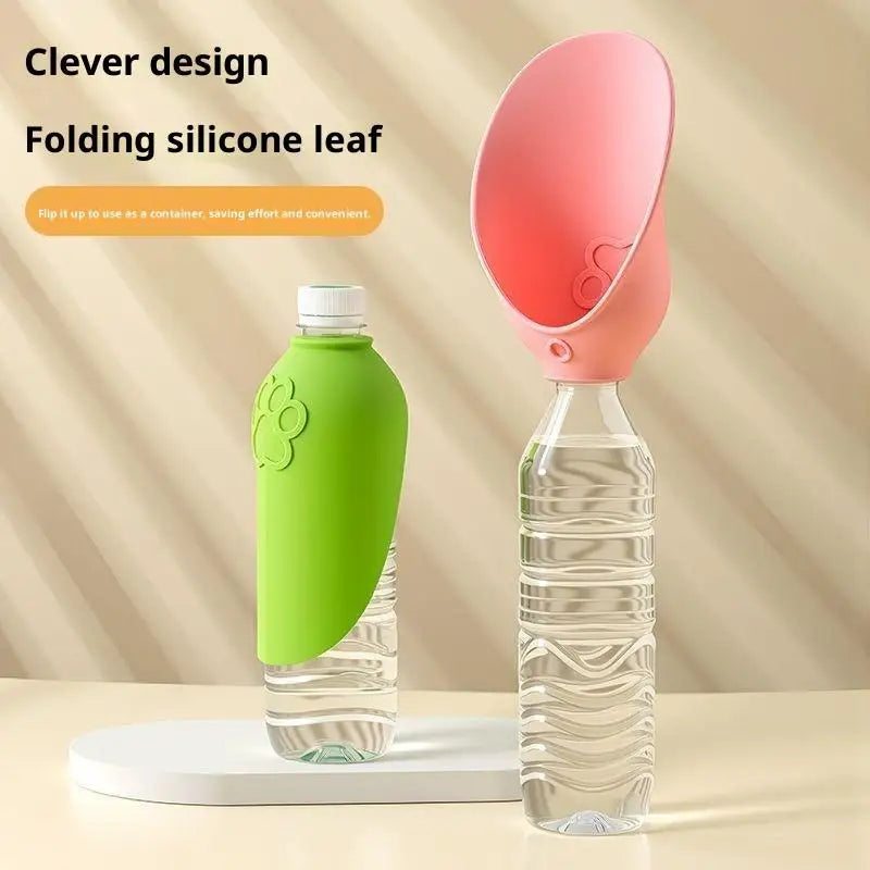 Silicone Leakproof Pets Travel Water Dispenser Portable Pet Feeder Outdoor Drinking Bowl Durable Puppy Cat Walking Supplies{S}