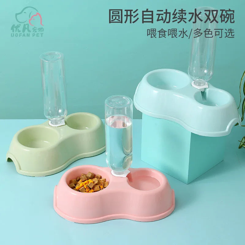 2-in-1 Pet Water Dispenser & Bowl - Dual-Use Feeding Tool for Cats and Dogs, Pet Supplies