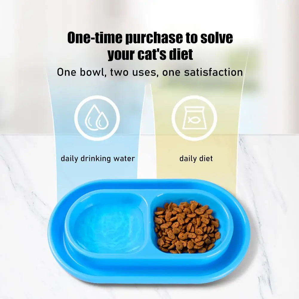Pet Feeding Double Bowls Plastic Anti Ants Food Water Feeder For Dogs Cats Puppy Automatic Dog Feeder Dispenser Karate for Ants