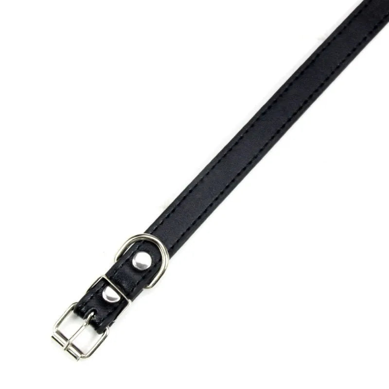 PU Leather Pet Collar for Cats & Dogs Adjustable Outdoor Walking Neck Collar Comfortable Non-restrictive Quick On & Off