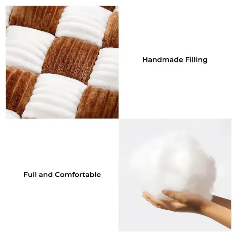 pet bed Handmade Large and Small Dog Beds with Plush Orthopedic Support Pillow Comfort Pads Mattresses Summer Warm Soft Pet Bed