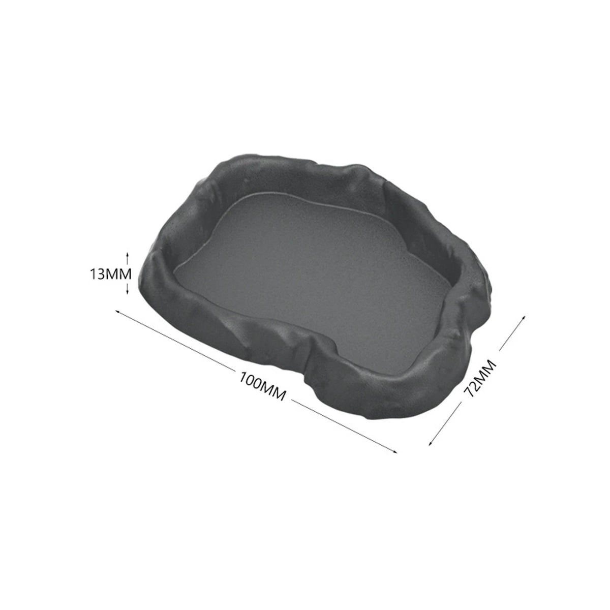 2pcs Pets Feeder Bowl Crawler Pet Feeder Basin Resin Non-toxic Food Water Pot Reptile Tortoise Scorpion Lizard Crab Bowl tool
