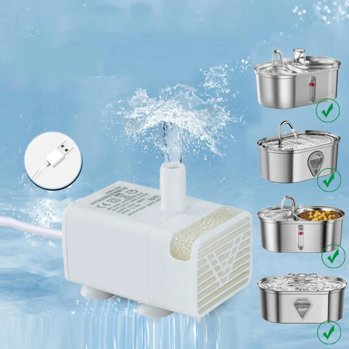 Pet Cat Water Fountain Pump Replacement