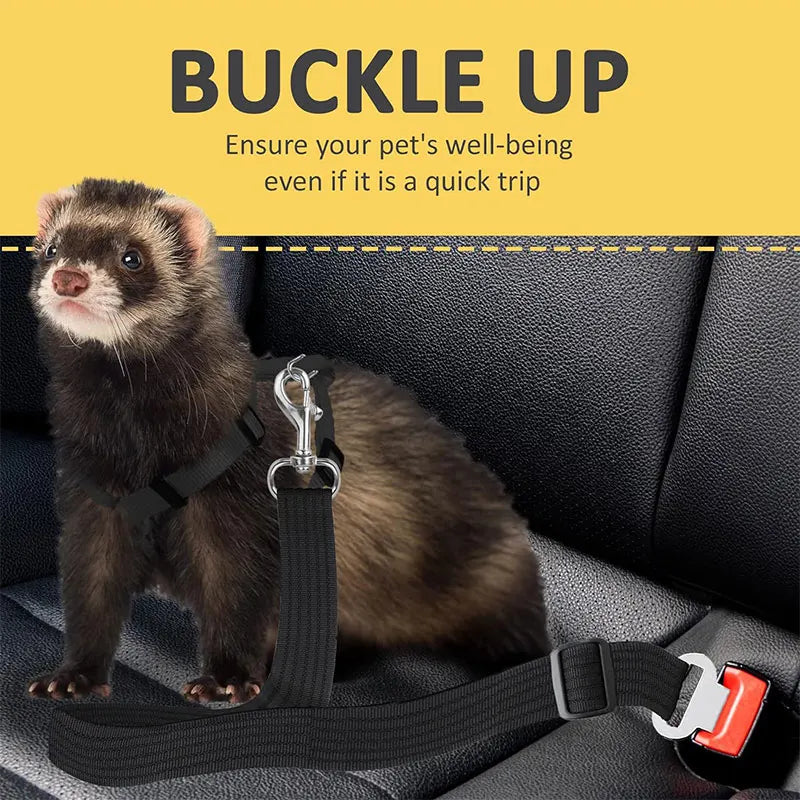 Pet dog Car Safety Buckle Pet Safety Belt Suitable for Small and Medium sized Dogs Adjustable Long and Short Pet Out Supplies