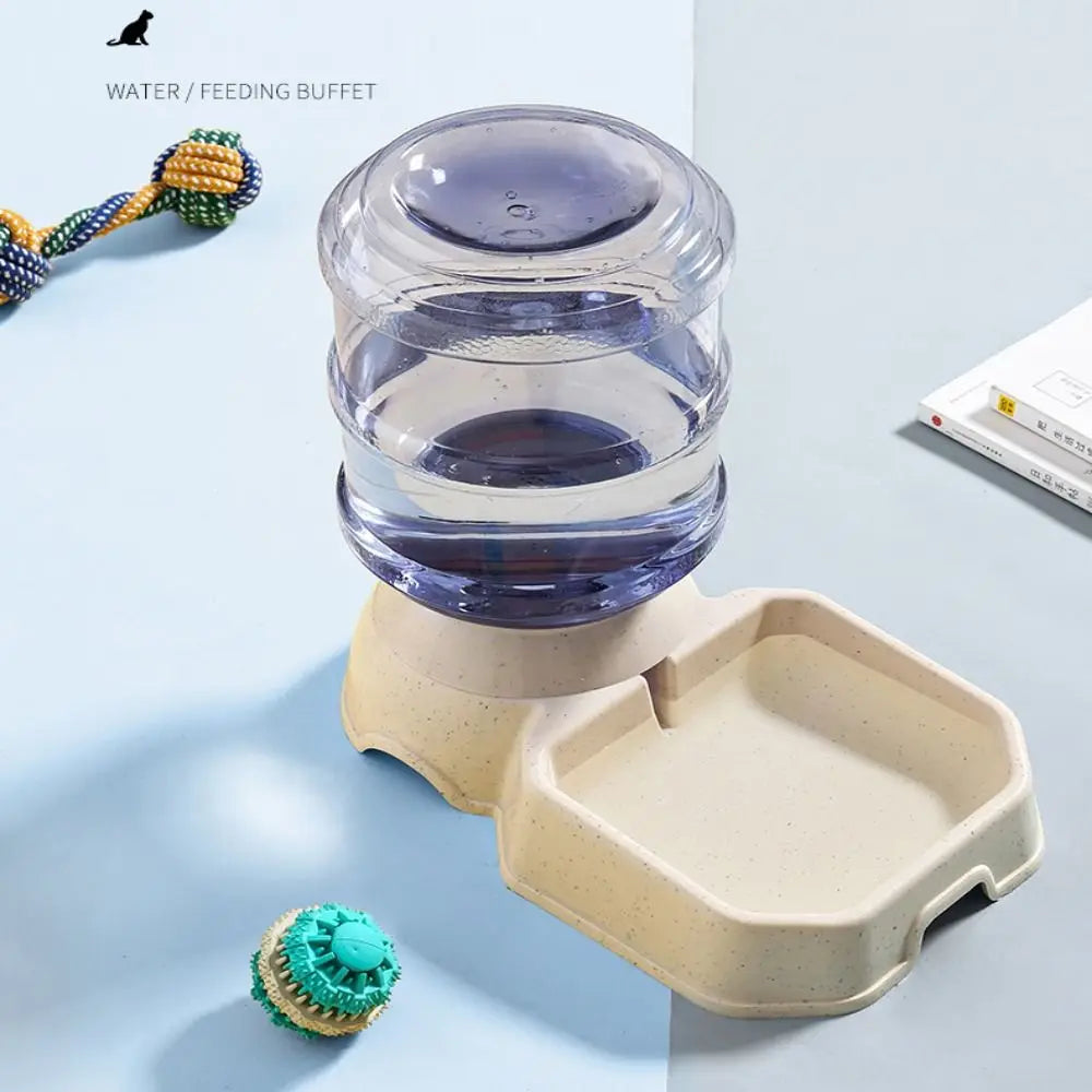 High Capacity Dog Automatic Feeders 5 Colors Plastic Water Bottle Cat Bowl 21*32.5*31cm Feeding and Drinking Tool