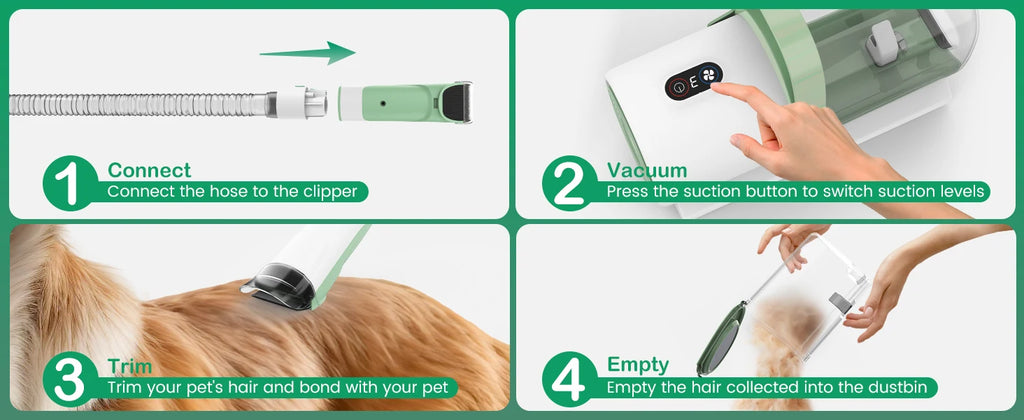 Pet Grooming Kits Cat Hair Remover Brush Comb Dog Nail Clipper Grinder Tool for Pet Cleaning Grooming Products