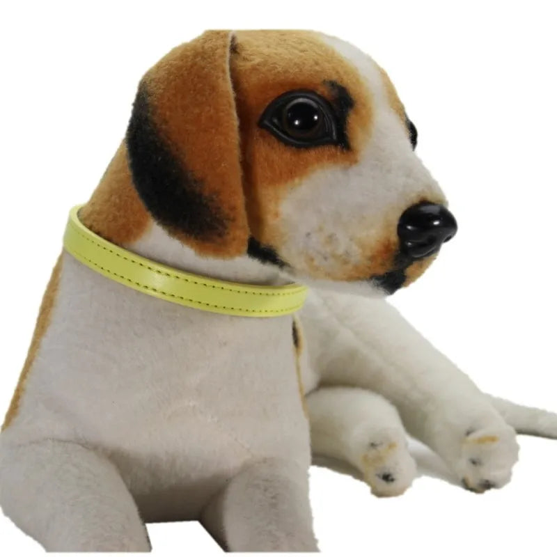 PU Leather Pet Collar for Cats & Dogs Adjustable Outdoor Walking Neck Collar Comfortable Non-restrictive Quick On & Off