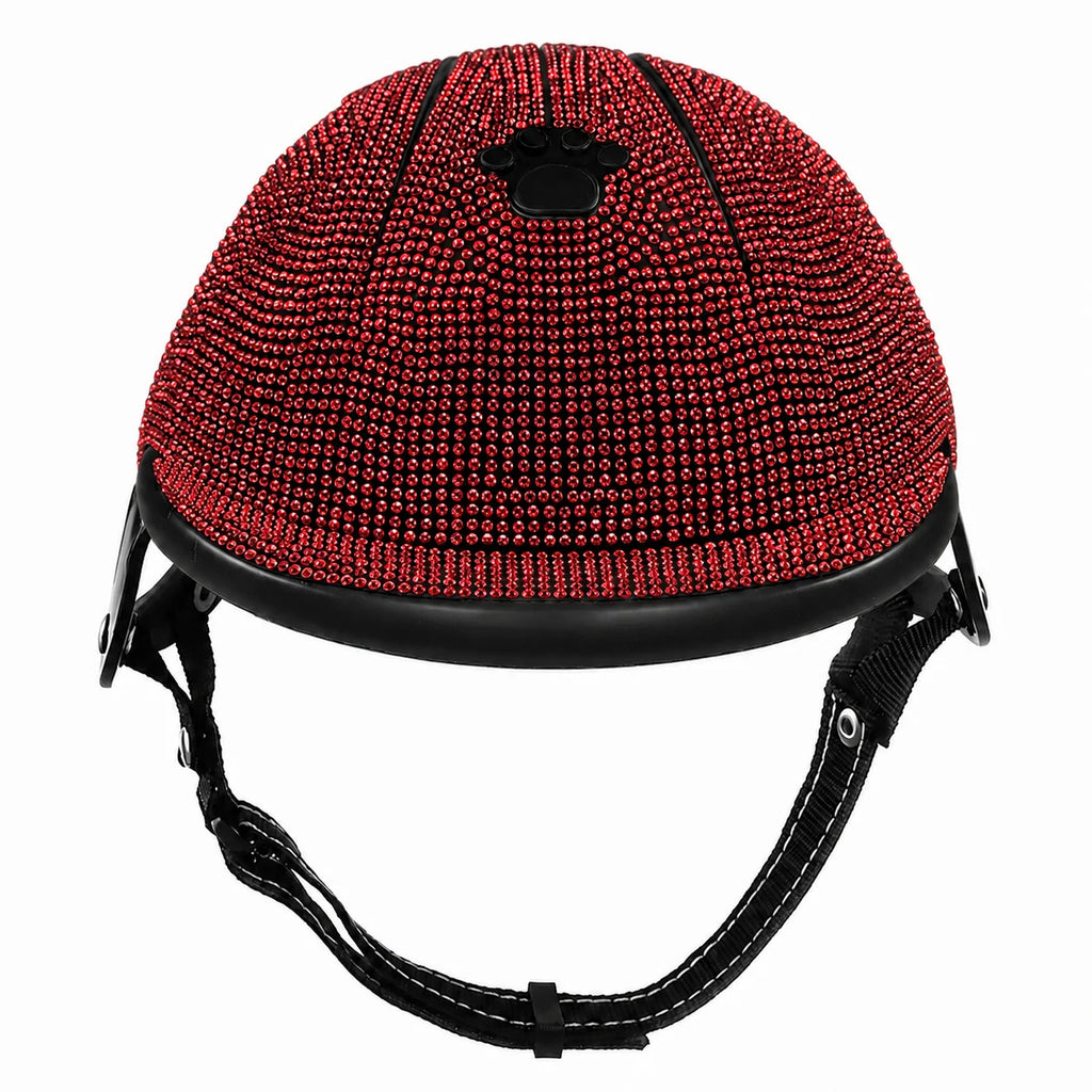 Pet Safety Helmet for Dogs Cats, Hard‑Shell Small Pet Riding Helmet, Protective Cap for Bicycle Motorcycle Outdoor Travel, Comfo