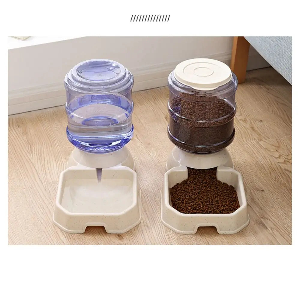 High Capacity Dog Automatic Feeders 5 Colors Plastic Water Bottle Cat Bowl 21*32.5*31cm Feeding and Drinking Tool