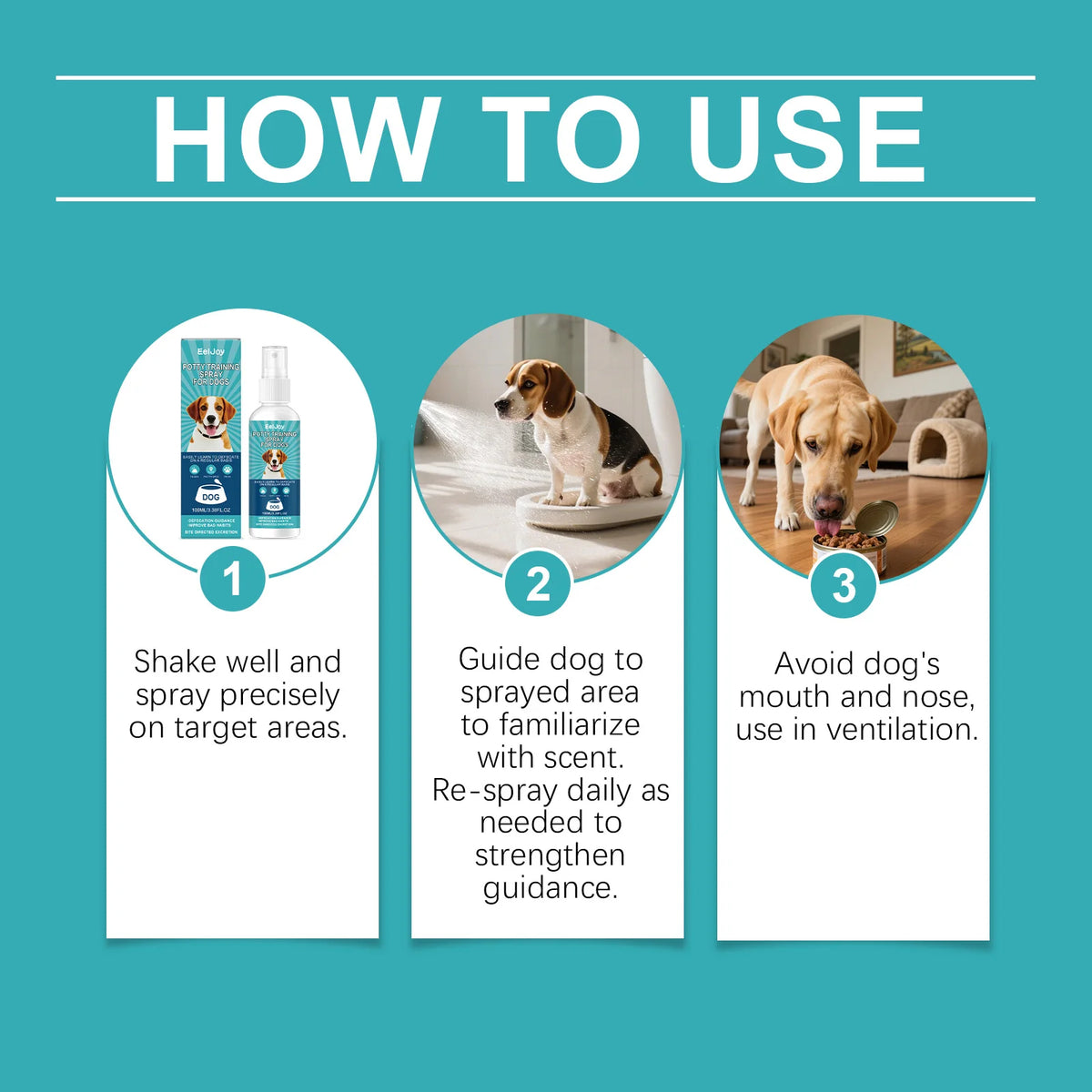Dog Potty Training Spray Puppy Toilet Training Inducer Effective Positioning Defecation Guide Safe Pet Potty Training Aid Spray