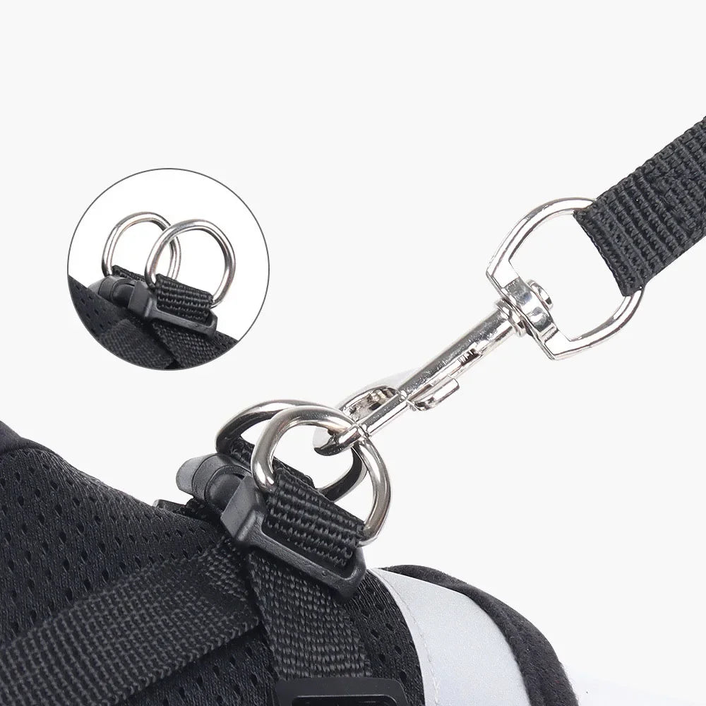 Pet Cat Leash Set, Adjustable Reflective Anti-Escape Pet Harness Vest, Small Dog Collar, Puppy Cat Pet Supplies