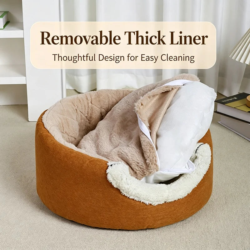 Dog Bed for Sleeping, Four‑Season Universal Pet Mat with Removable Washable Cover, Bite‑Resistant Cat Bed Cushion, Self‑Play Int