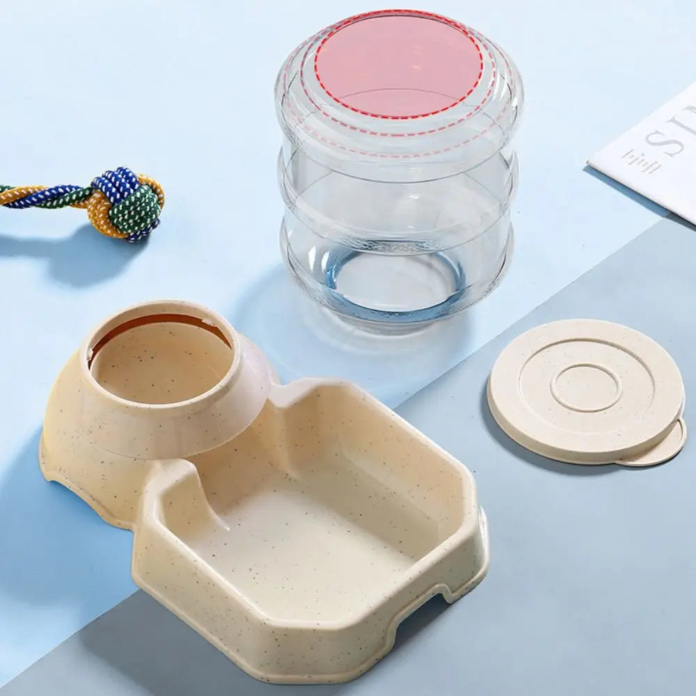 High Capacity Dog Automatic Feeders 5 Colors Plastic Water Bottle Cat Bowl 21*32.5*31cm Feeding and Drinking Tool