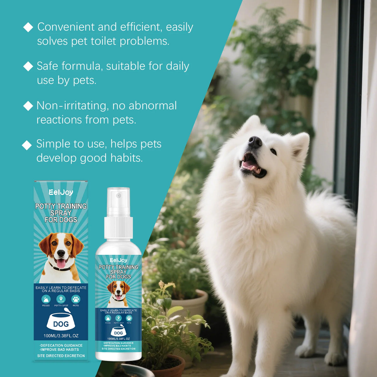 Dog Potty Training Spray Puppy Toilet Training Inducer Effective Positioning Defecation Guide Safe Pet Potty Training Aid Spray