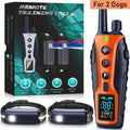 3280FT Pet Dog Training Shock Collar 3 Training Modes Beep Vibration Shock Flash Light Safety at Night Dual Battery Display