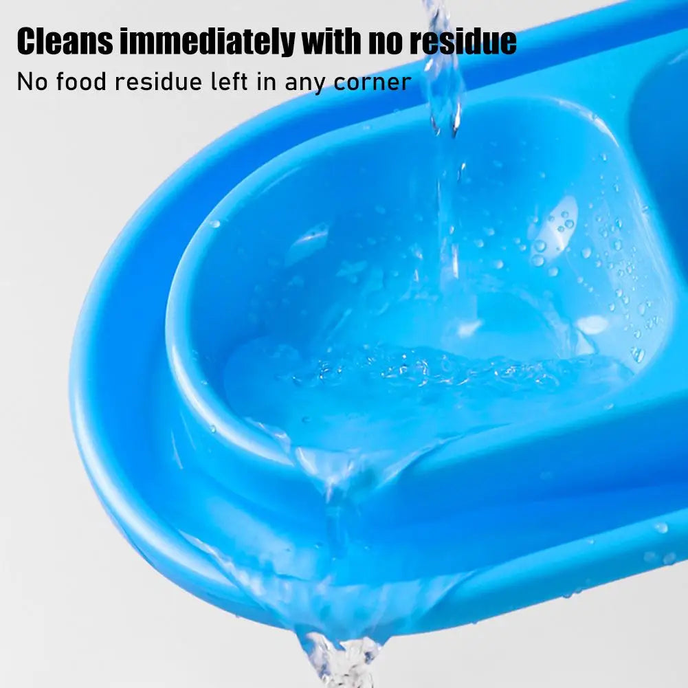 Pet Feeding Double Bowls Plastic Anti Ants Food Water Feeder For Dogs Cats Puppy Automatic Dog Feeder Dispenser Karate for Ants