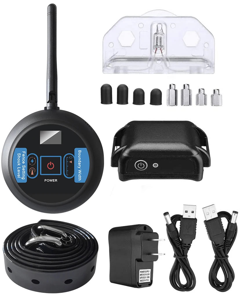 Wireless Containment System Pet Fence Boundary Electronic Shock Static Correction Training Electric Collar Outdoor Safety Perime
