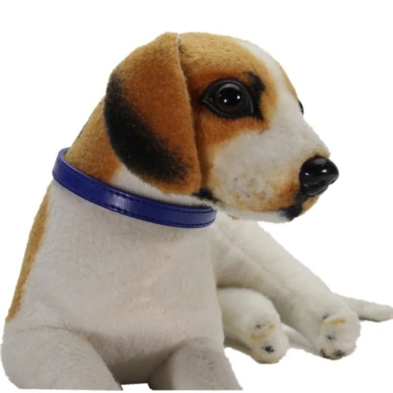 PU Leather Pet Collar for Cats & Dogs Adjustable Outdoor Walking Neck Collar Comfortable Non-restrictive Quick On & Off