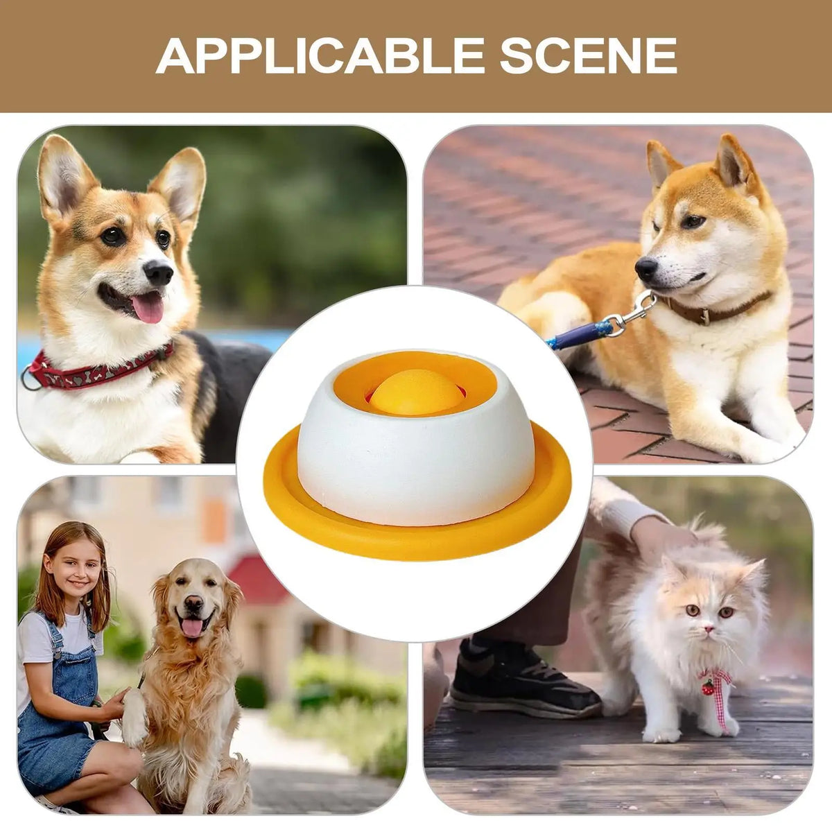 New Dog supplies Anti-overturning Pet toys anti-greedy bite-resistant anti-boring artifact kittens cats dog licking supplies