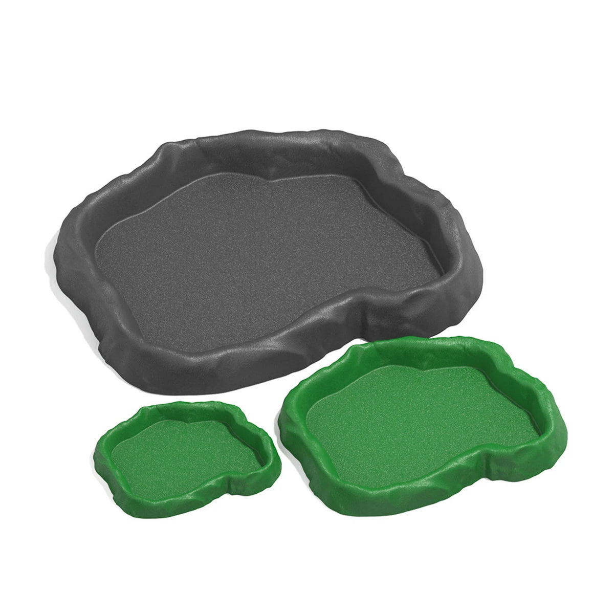 2pcs Pets Feeder Bowl Crawler Pet Feeder Basin Resin Non-toxic Food Water Pot Reptile Tortoise Scorpion Lizard Crab Bowl tool