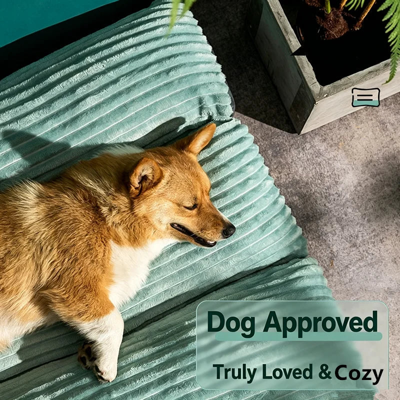 Dog Bed for Sleeping, Four‑Season Universal Pet Mat with Removable Washable Cover, Bite‑Resistant Cat Bed Cushion, Self‑Play Int
