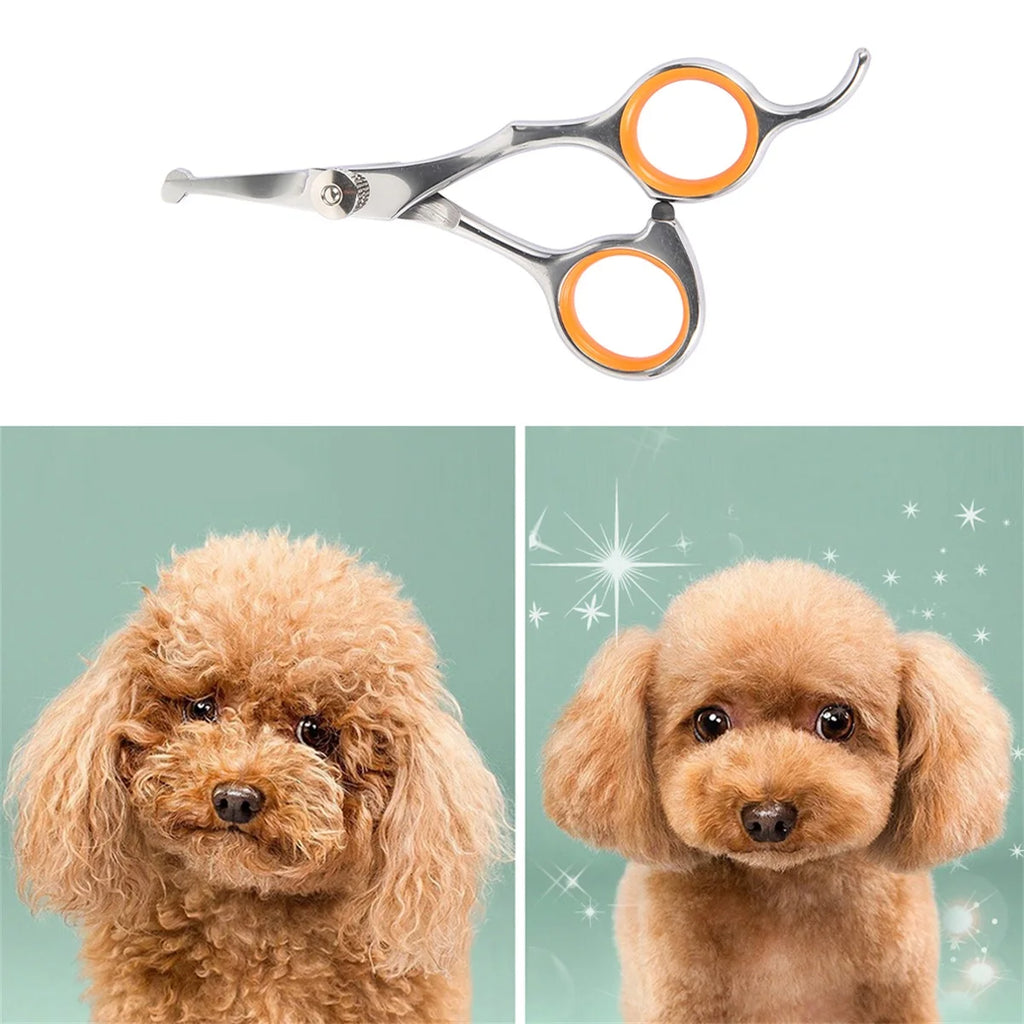 Pet Grooming Scissors Round Tip Dog/Cats Grooming Shears Pet Body Fur Thinning Shears Edge Trimming Hairdressing Cutting Tools
