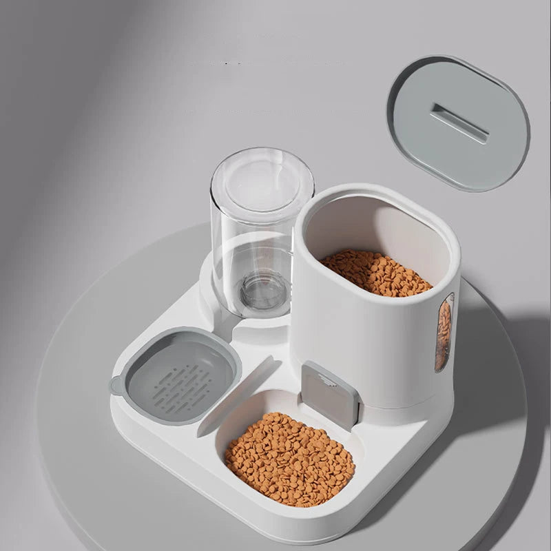 Pet feeding water maker two-in-one smooth food large capacity integrated feeding water simple wind bowl cat food bowl dog bowl