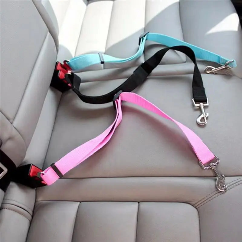 Pet dog Car Safety Buckle Pet Safety Belt Suitable for Small and Medium sized Dogs Adjustable Long and Short Pet Out Supplies