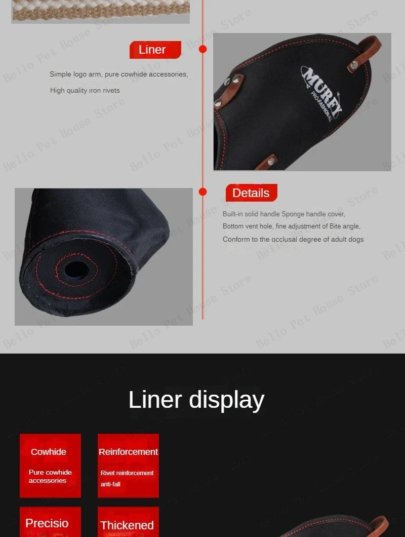 Dog Training Protective Equipment ,Dog Trainer Professional Tools ,Hemp Sleeve Biting Target ,Working Dog Training Bite Sleeve