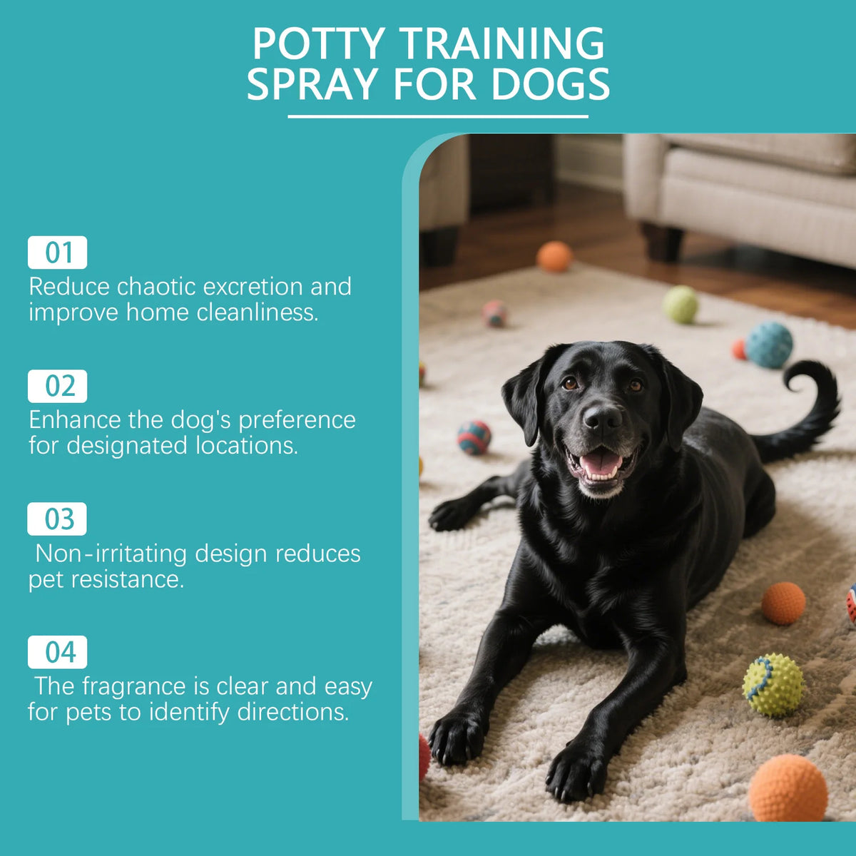 Dog Potty Training Spray Puppy Toilet Training Inducer Effective Positioning Defecation Guide Safe Pet Potty Training Aid Spray