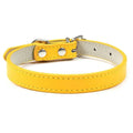 PU Leather Pet Collar for Cats & Dogs Adjustable Outdoor Walking Neck Collar Comfortable Non-restrictive Quick On & Off
